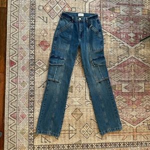 Frame Straight Leg Cargo Jeans - Never Worn